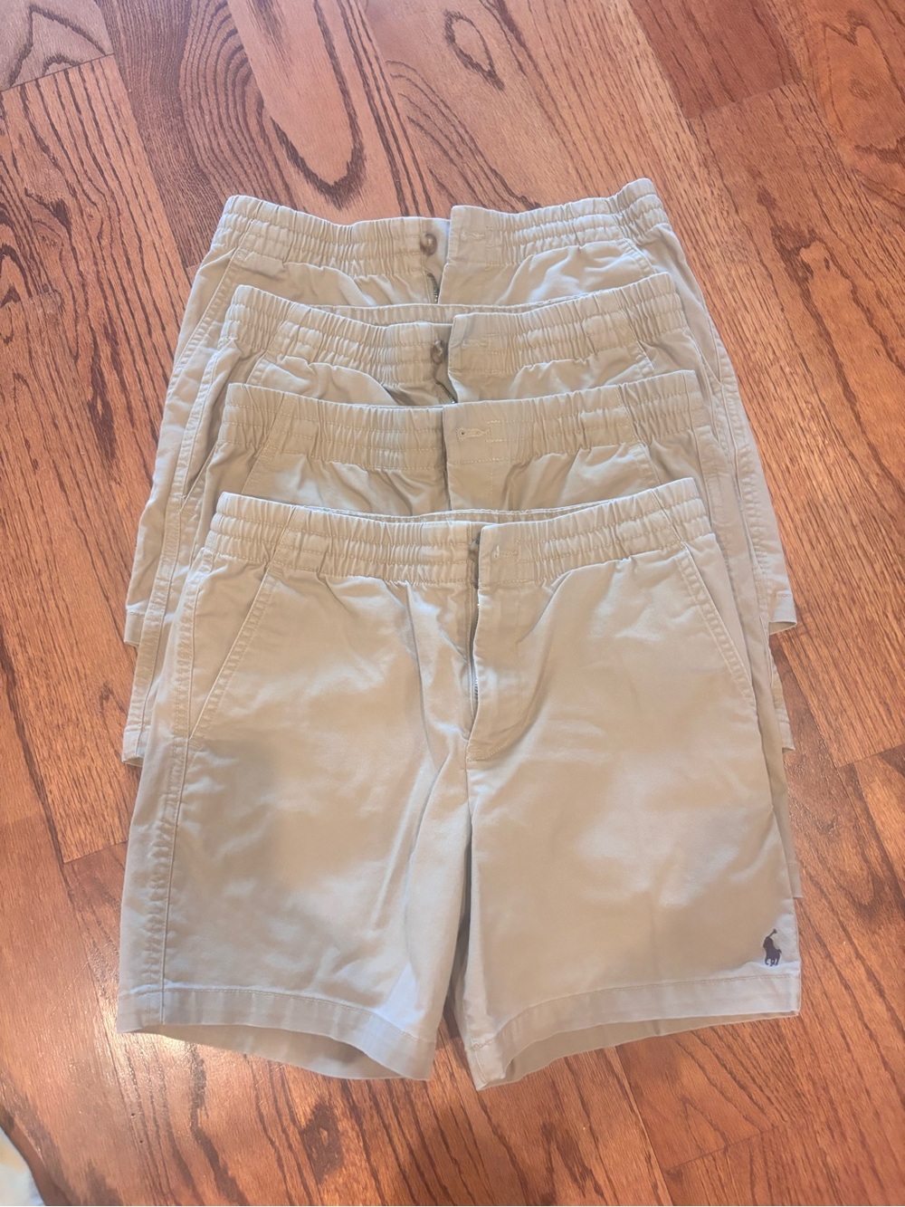 Boys Youth Polo Shorts in Khaki - 4 pair